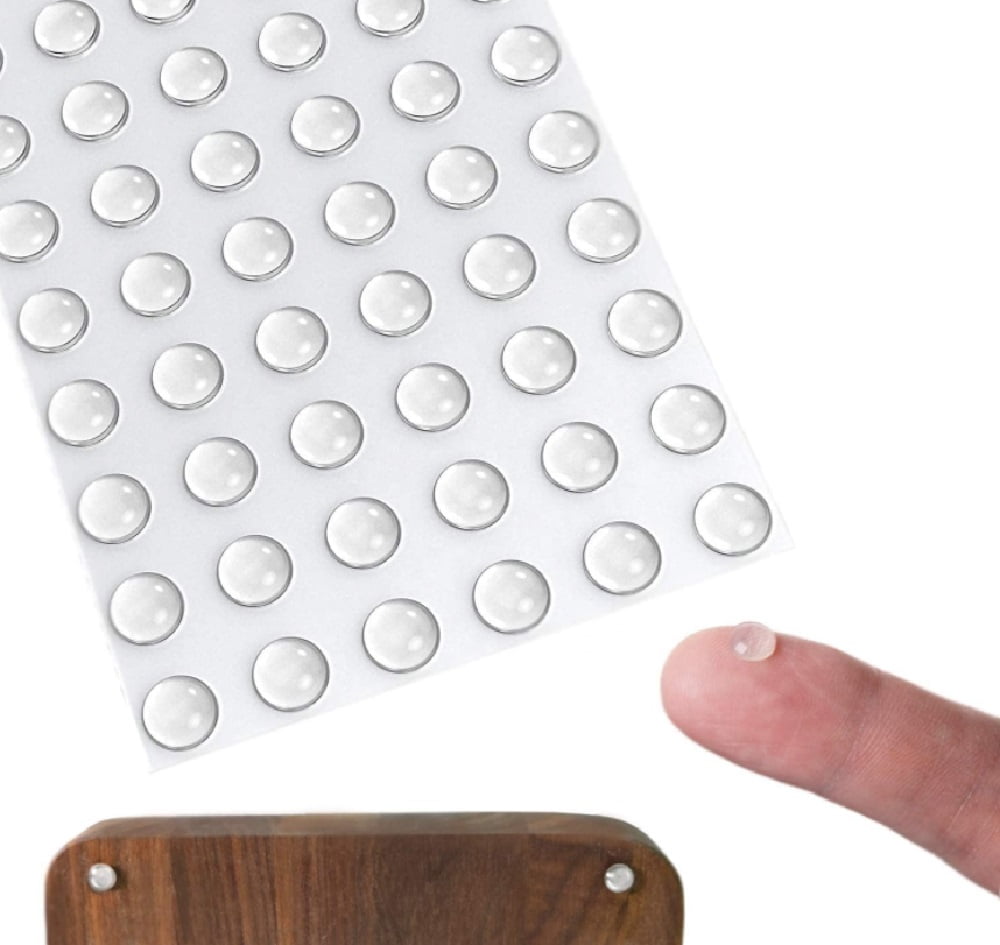 100Piece Silicone Rubber Door Pads Quiet and Durable Bumpers