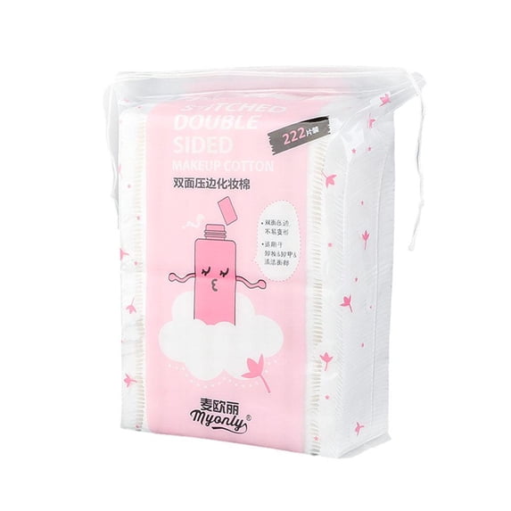 100-Piece Soft White Cotton Pads For Makeup Removal And Skincare Application