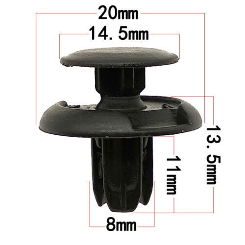 "100-Piece Universal Bumper & Fender Fastener Kit - Plastic Rivet Screw Clips for Sedan and SUV Body Panels"