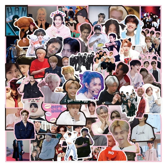 100 Piece Waterproof Vinyl Stickers Decorative Graffiti Decals for Laptop Water Bottle K-Pop Merchandise Scrapbooking Premium Gift Set for Felix and I.N and BANGCHAN Hyunjin Han Fans