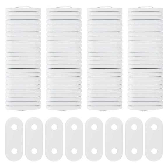 100 Piece White Curtain Weights Iron Drapery Weights for Window, Shower, Tablecloth 15g Each 300g Total