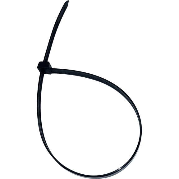 100 Pieces 17-in 175 Lb Tensile Strength Heavy Duty Cable Ties, Black UV , Nylon 6/6, UL Listed, Contractor Grade Quality Wire Ties