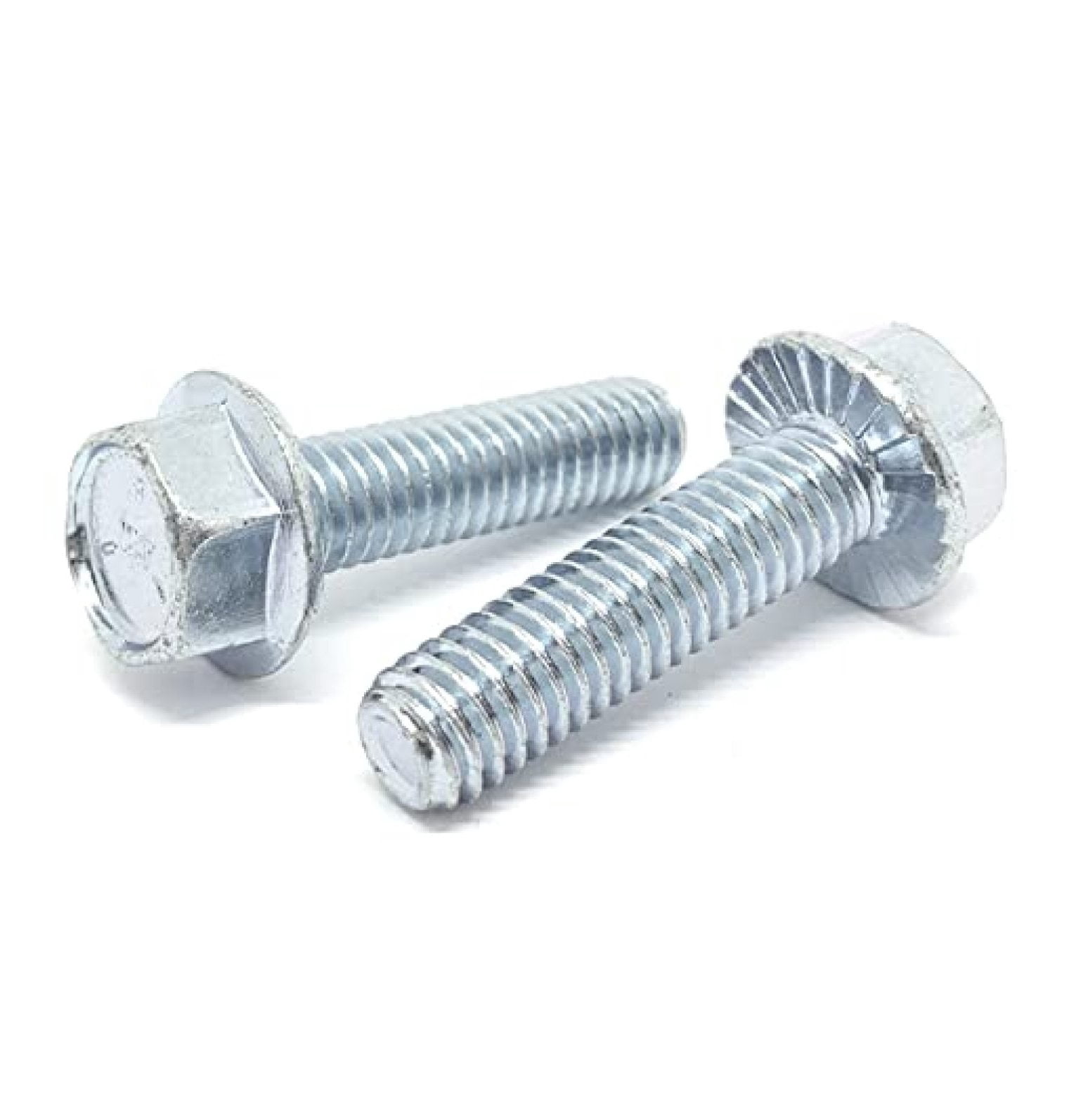 (100 Pieces) 3/8-16x1 Grade 5 Serrated Hex Flange Bolts Screws Coarse ...
