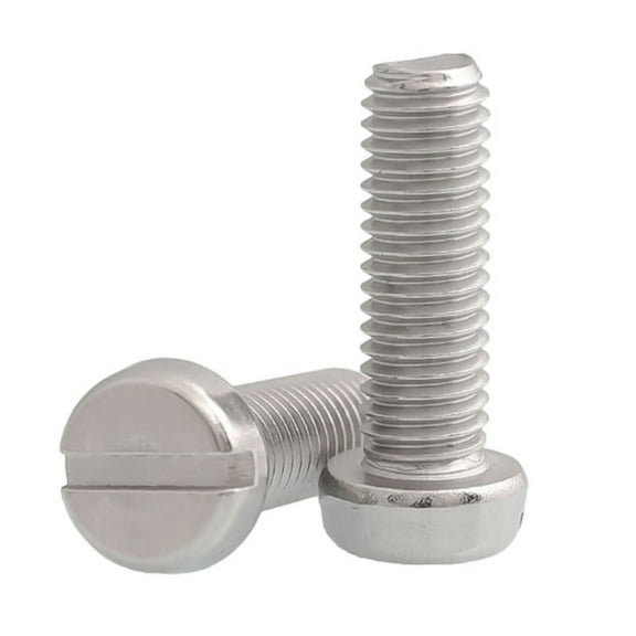 (100 Pieces) 304 Stainless Steel Slotted Cylinder Head Slotted Screws for Mechanical Machining M1.6x8mm.