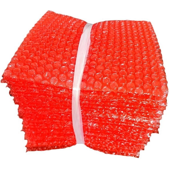 100 Pieces 46 Inch Bubble Bags Red Bubble Packaging Bags, for Decorative Items Handling Packaging Protection Bubble Sleeve Transport