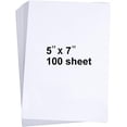 100 Pieces 5" x 7" White Cardstock, Heavyweight Cardstock Sheets Blank Invitation Paper Greeting ...