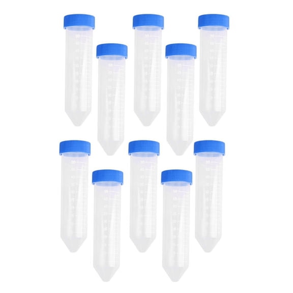 100 Pieces 50Ml Plastic Centrifuge Tube Pipe Vial Lab Test Container