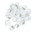 thumbnail image 1 of 100 Pieces Acrylic Design Button Pin Badge, Round Lightweight Transparent for 25mm, 1 of 8