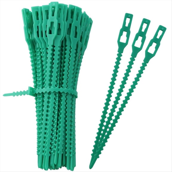 100 Pieces Adjustable Garden Plant Twist Ties, Reusable Ties Gardening Ties, Reusable Garden Plant Twist,100 x Adjustable Garden Plant Twist Ties,Green