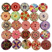 100 Pieces Assorted Holes Buttons for Sewing and Crafts