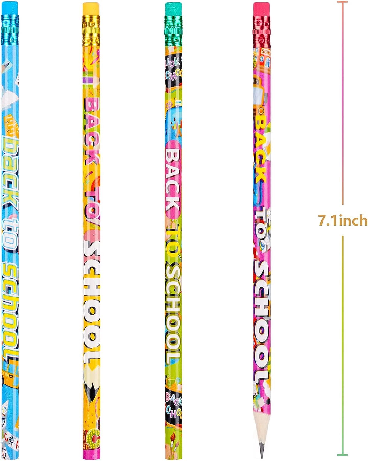 100 Pieces Back To School Pencils First Day Of School Pencils With