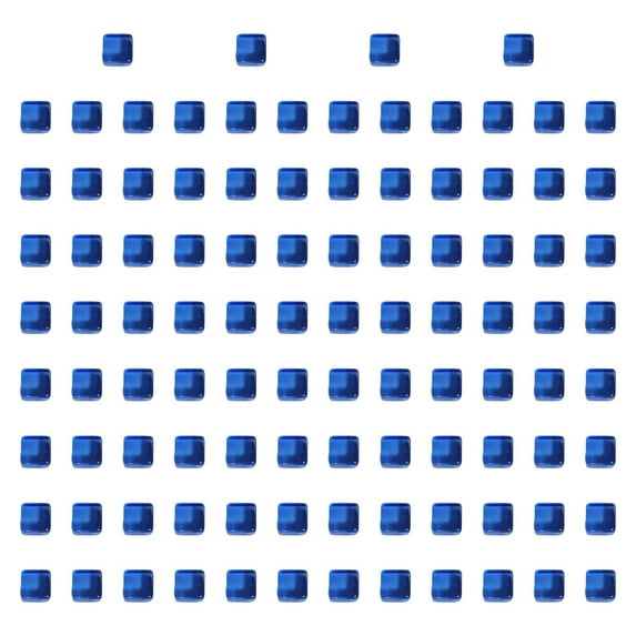 100 Pieces Building Cubes Acrylic Dice Blocks Mini Blank Dice DIY Material for Preschool Classroom Kids Stacking Game