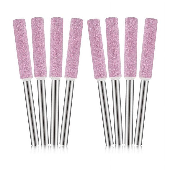 100 Pieces Burr Grinding Stone File,Polishing Grinding Tool Grinding Bits for Chainsaw Sharpener, 3/16 Inch/ 4.8 mm