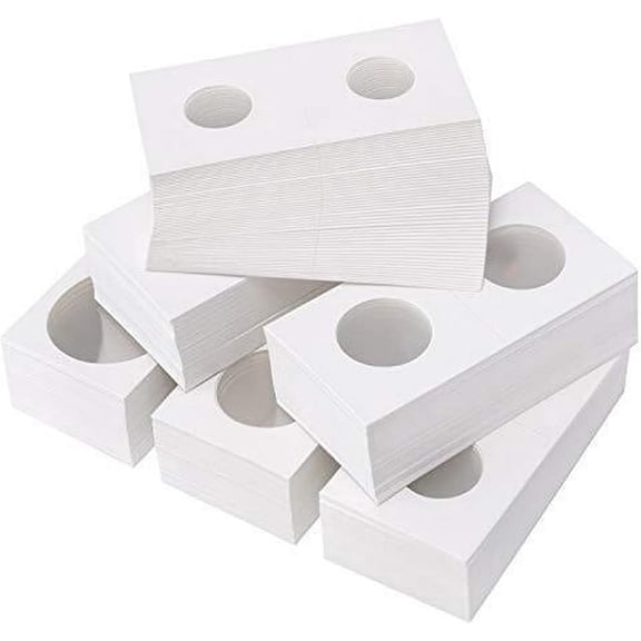 100 Pieces Cardboard Coin Holder Flip Mega Assortment, 2 X 2 Inch for Coin Collection,Paper Coin Holders (40mm-100pcs)