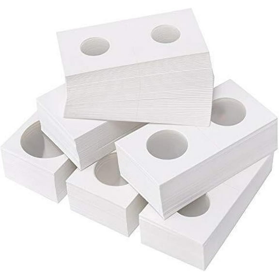 100 Pieces Cardboard Coin Holder Flip Mega Assortment, 2 X 2 Inch for Coin Collection,Paper Coin Holders (40mm-100pcs)