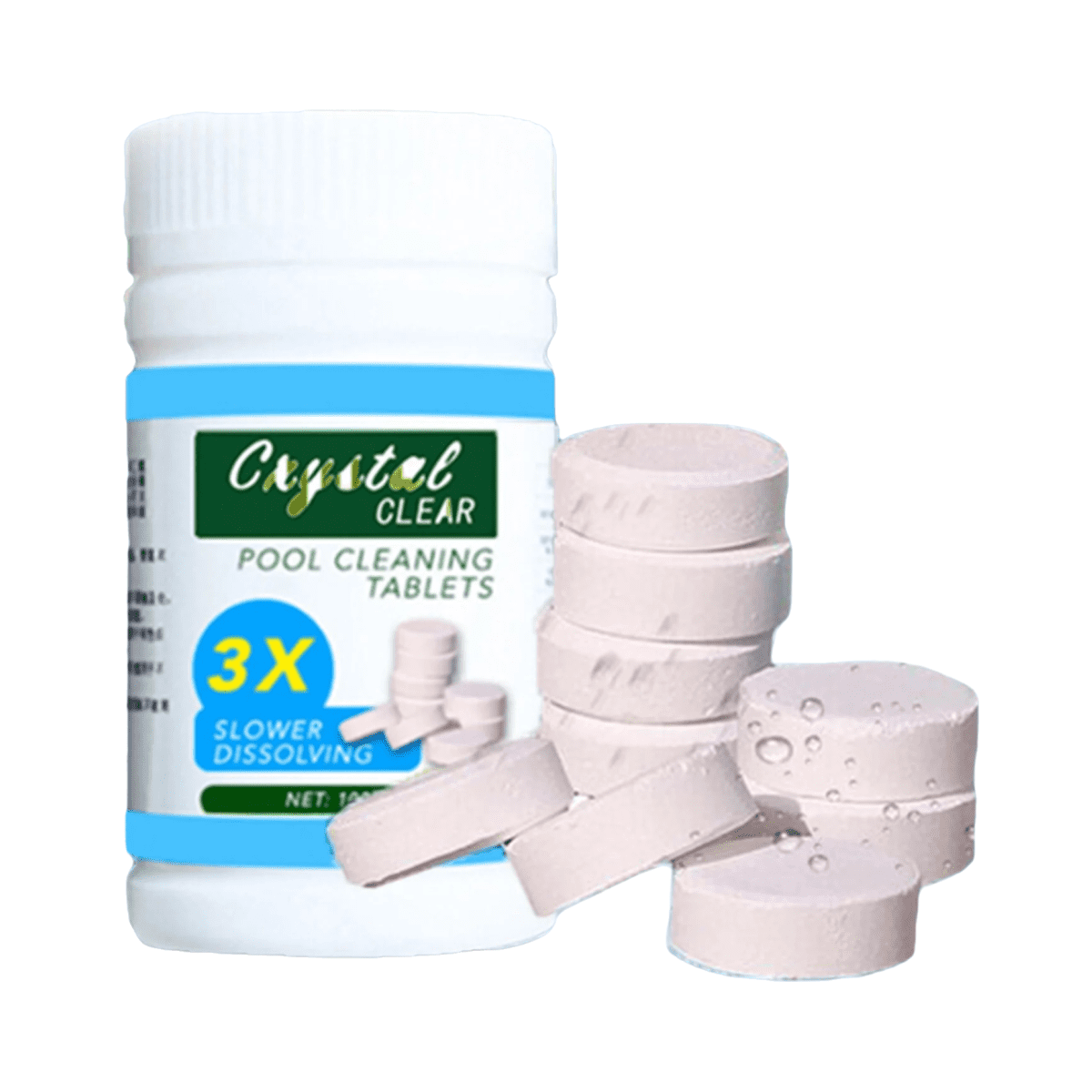 100 Pieces Chlorine Tablets Spa Chemical Dispenser Bromine Tablet