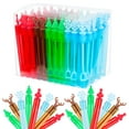 100 Pieces Christmas Bubble YPF5 Wands Mini Bubbles Wands 4 Styles