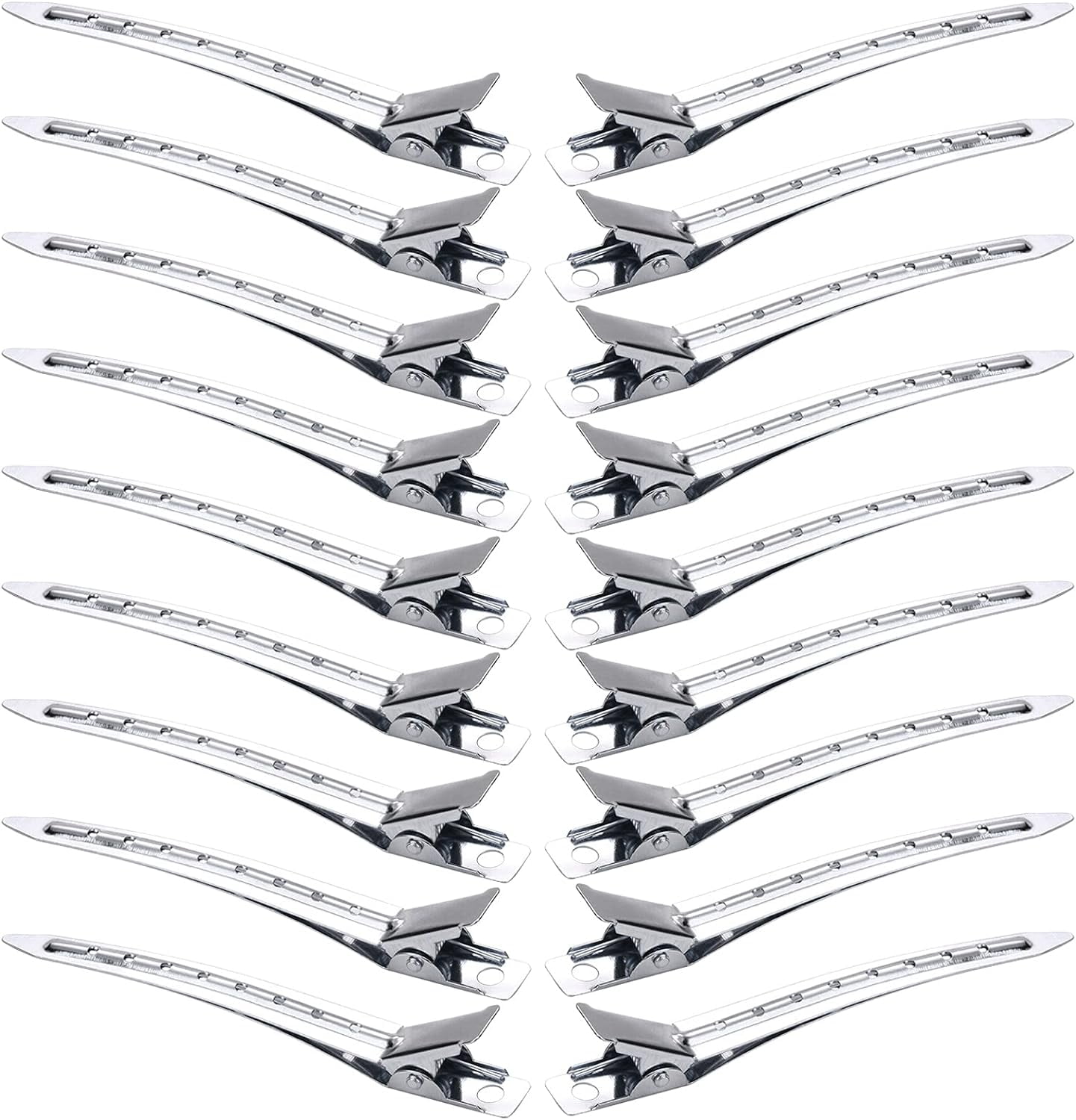 100 Pieces Duck Bill Hair Clip, Metal Alligator Curl Clips Rustproof