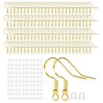 thumbnail image 1 of 100 Pieces Earrings Hooks Set Earring Backs Fish Hook for DIY Jewelry Making Gold, 1 of 3