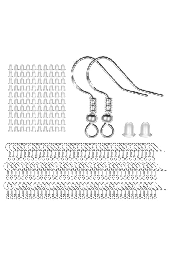 100 Pieces Earrings Hooks Set Fish Hooks Ear for DIY Jewelry Making