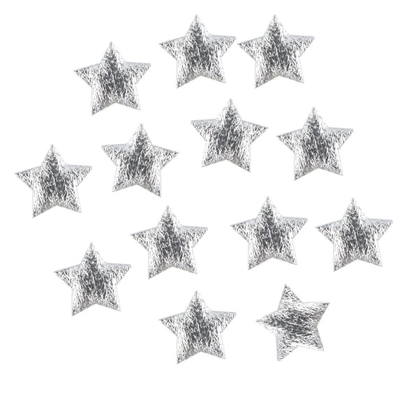 100 Pieces Fabric Five Pointed Star Confetti Decorations for Holiday Party Event Table Scatter Crafts 2cm Reusable Ornament