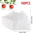 thumbnail image 1 of 100 Pieces Grape Strawberry Fruit Grow Bags Net Plant Protection Bags For Pest Control Garden Tools Anti-Bird, 1 of 10