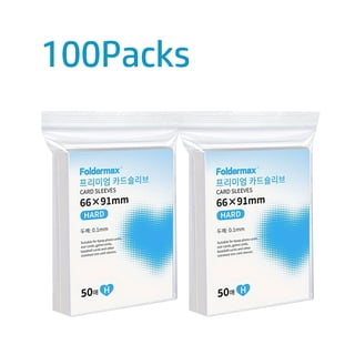 foldermax card sleeves 100 Toploaders for Cards,35PT Toploader Protector, 3" x 4" Hard Plastic Card Sleeves, Baseball Card Protector, Topload Card Holder for Collectible Trading Cards Sports Cards MTG : Toys & The seethrough protector allows you see your cards clearly without taking them out Foldermax Clear Penny Card Sleeves