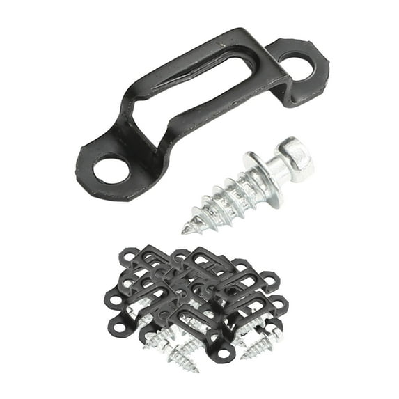 100 Pieces Invisible Connector Screw Fasteners with Screws, Durable Steel Furniture Hardware Hidden Connectors for Home Kitchen Bookcase Half