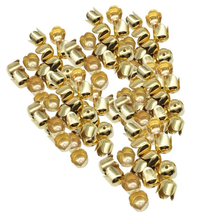 100 Pieces Leather Cord End Caps Tassel Caps Beads Covers For DIY Jewelry Making Findings 8x8mm Walmart