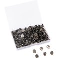 100 Pieces Metal Pin Backs Locking Pin Keepers Locking Clasp with