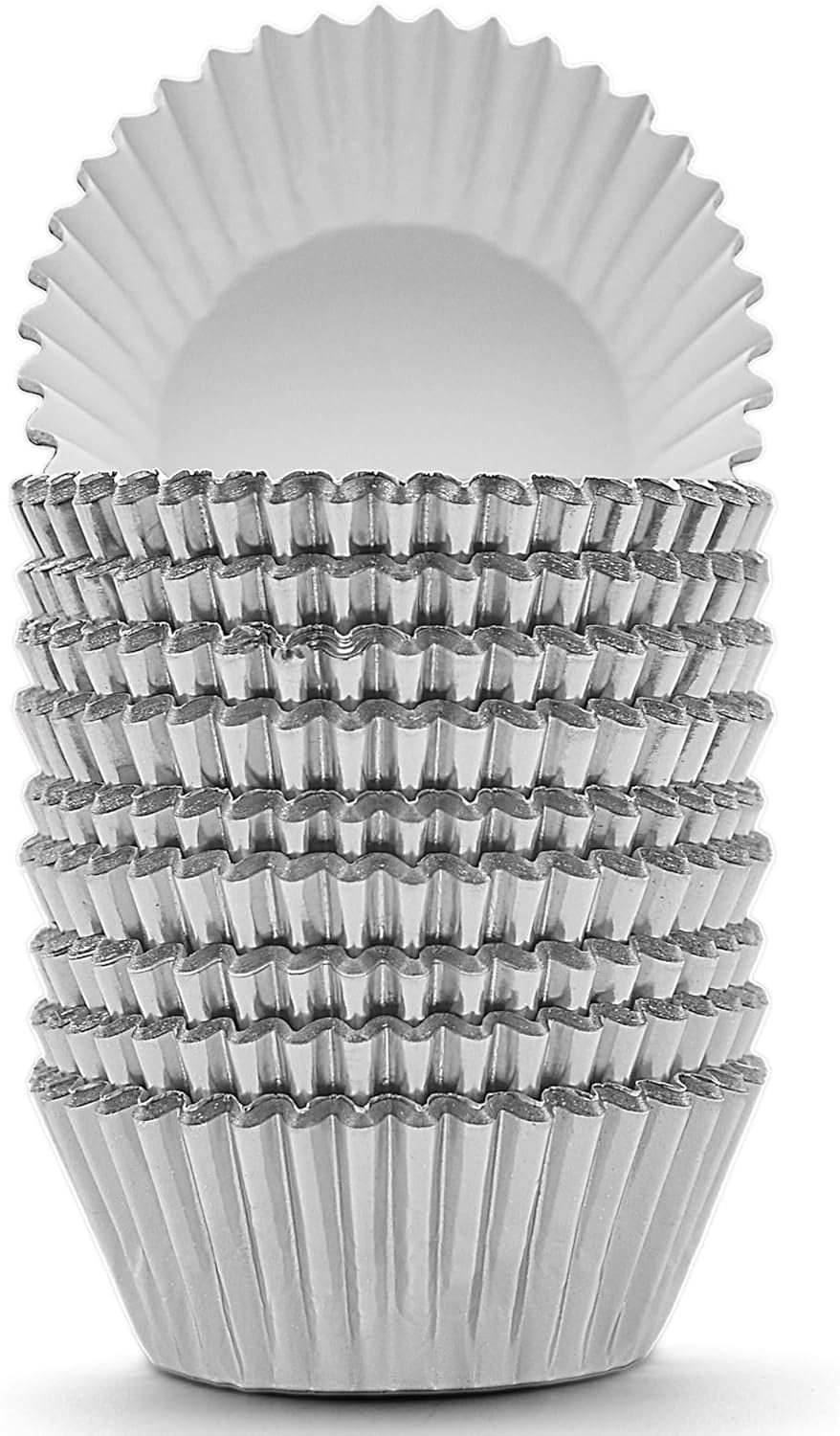 100 Pieces Mini Cupcake Liners, Foil Baking Cups, Colored Cupcake