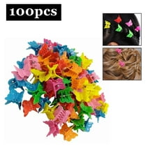 100 Pieces Mini Hair Clips, Butterfly Mini Hair Barrettes Clamps for Women and Girls, Assorted Colors