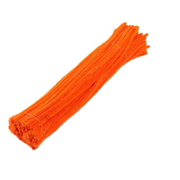 100 Pieces Neon Orange Pipe Cleaners for Craft, Pipe Cleaners Chenille Stems, 3# - Neon Orange, Assorted Colors Pipe Cleaners Set for Diy Arts, Crafts Projects, Decorations