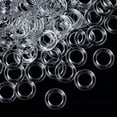 thumbnail image 1 of 100 Pieces O-Rings Plastic Rings,0.51x0.31In Transparent Plastic Rings,Durable Clear Roman Curtain Rings for DIY Blinds,Curtains, 1 of 6