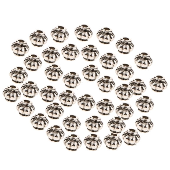 100 Pieces Of Pumpkin-shaped Beads Loose Spacer Beads Diy