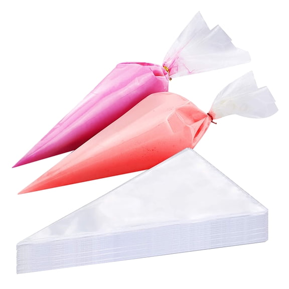 100 Pieces Pastry Piping Bags Strong Sturdy Safety Plastic Anti-Slip Texture