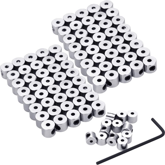 100 Pieces Pin Backs Locking for Pin Keepers Locking Clasp with Wrench, 6 x 5 mm