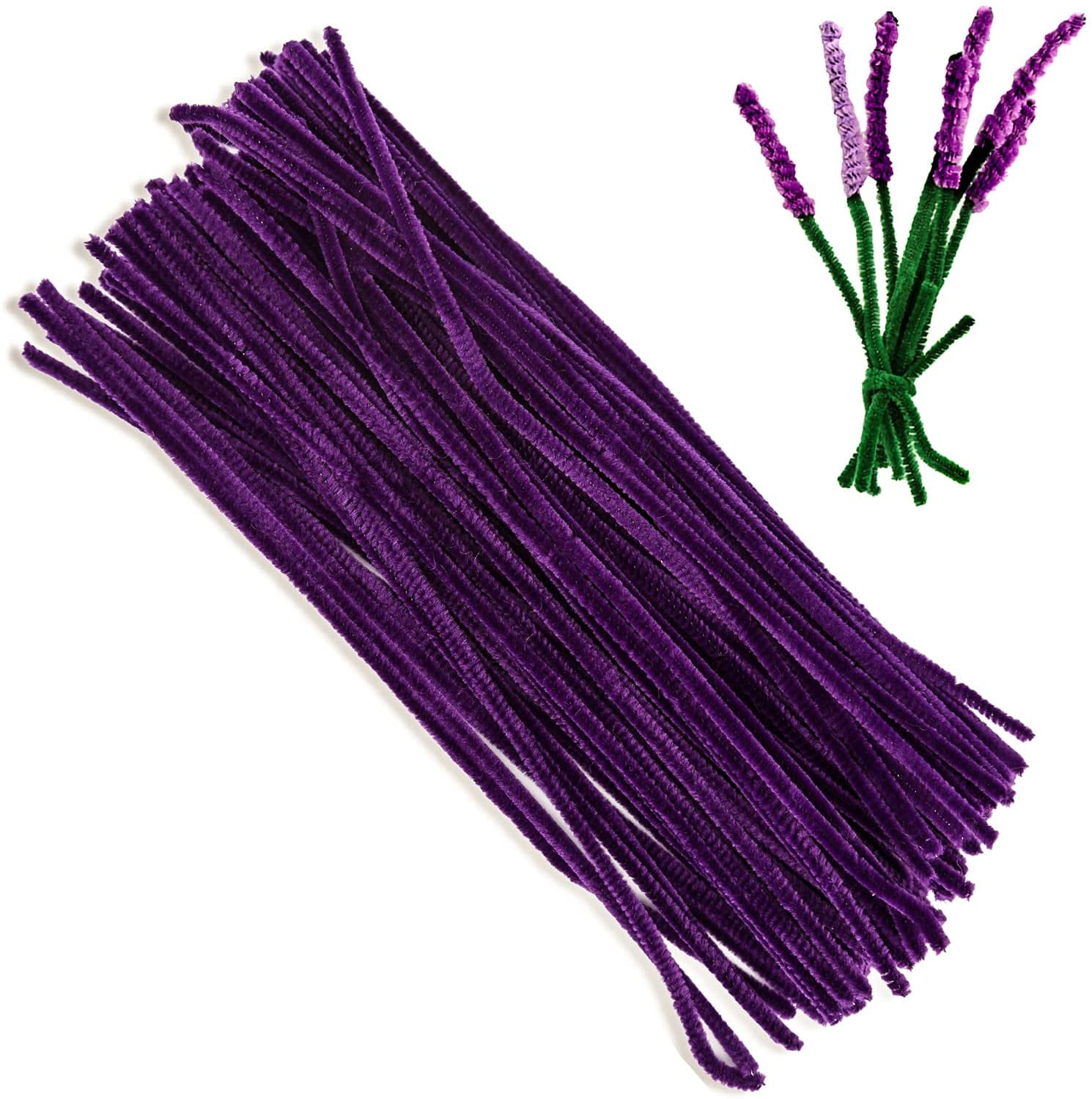 Pipe Cleaners for Crafts (200pcs in Purple), 12 inch Long Pipe Cleaners,  Purple Pipe Cleaners.\u2026