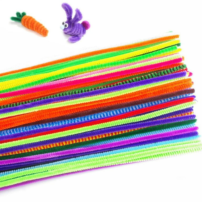 Multi Mix Chenille Stems/ Pipe Cleaners, 6mm X 30cm, 100 Pieces
