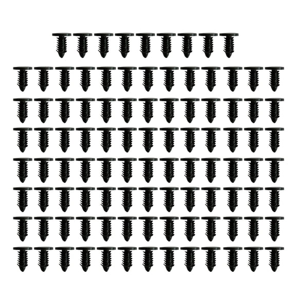 100 Pieces Plastic Rivets Push Pins Rivet Fasteners Plastic Hole Hood Pressure Pins Honeycomb Bed Retaining Pins