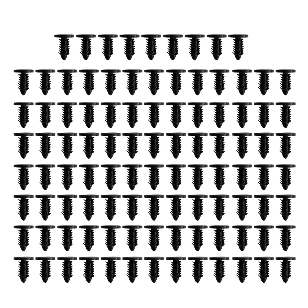 Push Pin Rivit 100 Pieces Plastic Rivets Push Pins Rivet Fasteners Plastic Hole Hood ...