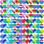 SUNPROUND 100 Bubble Fingertip Toys, Round Heart-Shaped Bubble Keychain Toy Set, Fingertip Toy , Party Gift, Suitable as a Gift for ChildrenRandom