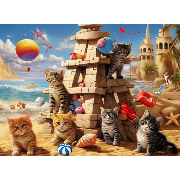300 Pieces Puzzles for Adults - 19" x 13" Full Size Poster, Premium, Unique Shapes