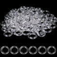 thumbnail image 1 of 100 Pieces Roman Blind Curtain Rings,0.51x0.31In Braided Lift Shade Cord,Clear Curtain Rod Rings for Crafts,Cafe,Curtain Rings,DIY,Roman Shade, 1 of 6