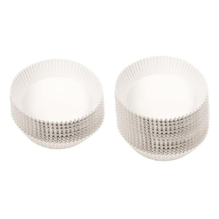 100 Pieces Round Parchment Paper for Baking Cookie Sheet Liner for Cooking white