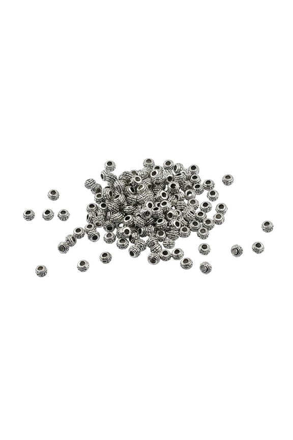 100 Pieces Round Rondelle Wheel Loose Spacer Beads Findings For DIY Necklaces Bracelets Jewelry 8mm