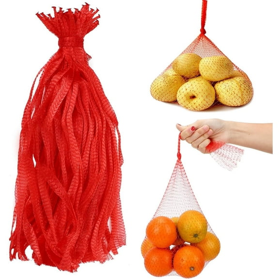 100 Pieces Seafood Boil Bags for Cooking,Happon 19.7in Seafood Fruit Bags Mesh Produce Bags for Vegetables,Plastic Mesh Bags Fruit Nets for Crawfish Crab Shellfish Cooking