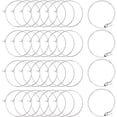thumbnail image 1 of 100 Pieces Silver Plated Wine Glass Charm Rings Earring Hoops 25mm, 1 of 9