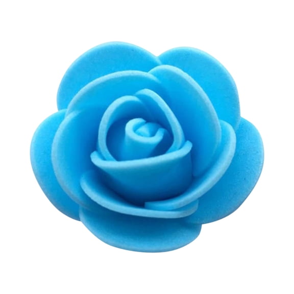 100 Pieces Sky Blue 1.4 Inch Decorative Artificial Flowers - 100-Pack Bulk Set For Wedding Party Home Decorations - Home Diy Crafts, Table Centerpieces, Gift Arrangements, Craft