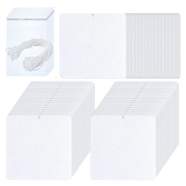100 Pieces Sublimation Air Fresheners Blanks Sublimation Air Freshener Sheets